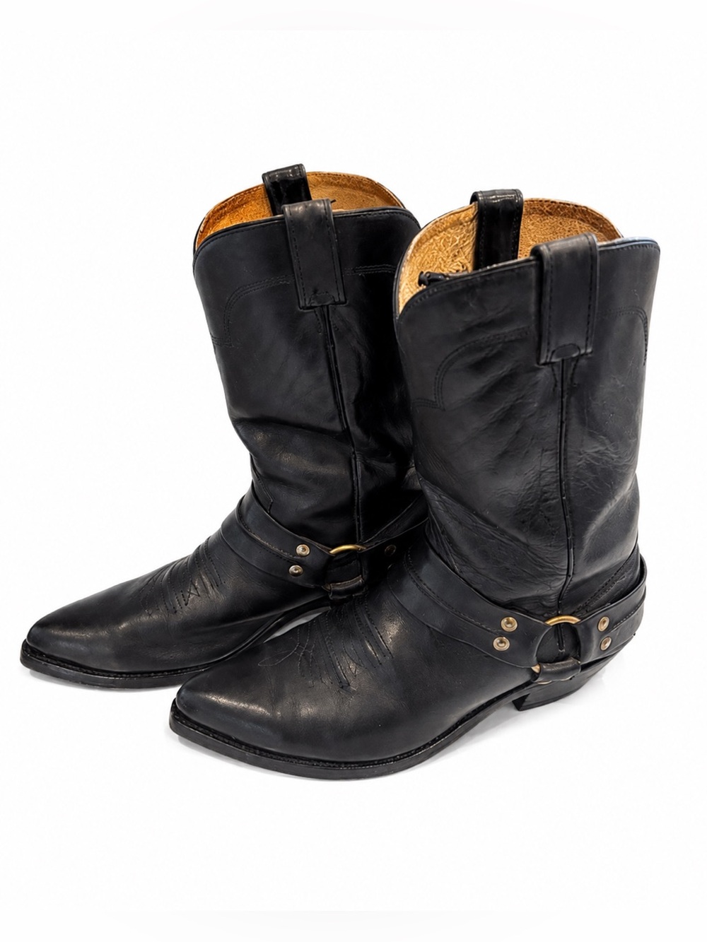 EMU Italy Black Leather Harness Boots Men’s 10 | Made in Italy 🇮🇹